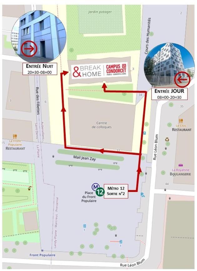 Break And Home Campus Condorcet Maison Des Chercheurs Ομπερβιλιέ Εξωτερικό φωτογραφία